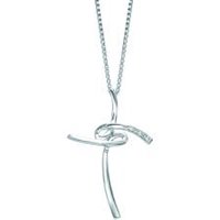 Collana Bliss Donna Le Croci in Oro bianco Diamante 0.01 Ct 20068611 - 20068611